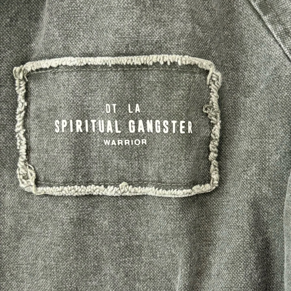 #326 SPIRITUAL GANGSTER Retail $200 Rare DT LA Warrior Jacket - Picture 4 of 13